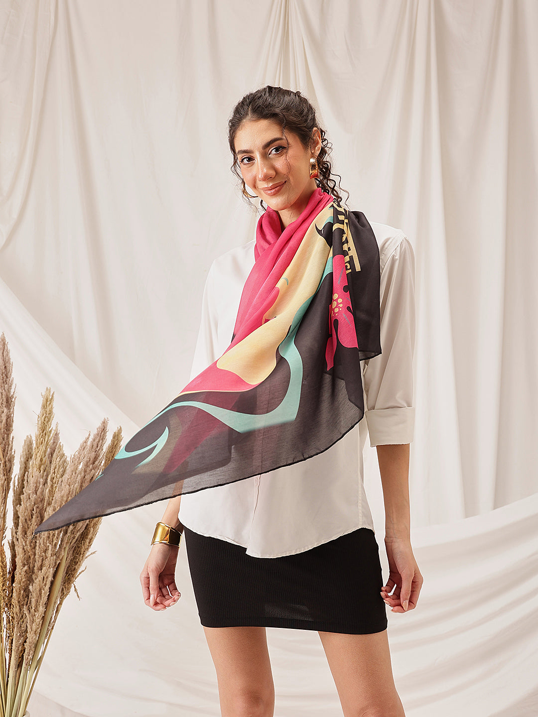 Women Printed Soft Cotton Scarf