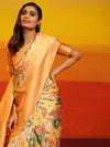 Kanchipuram Pattu Digital Print Silk Saree