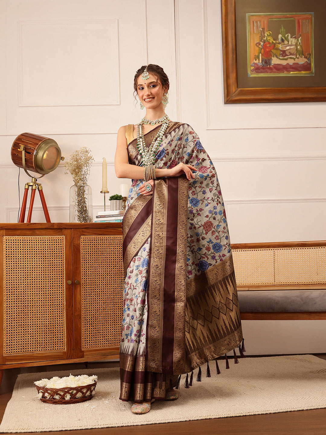 Banarasi Soft Silk Pattu Saree With Zari Woven Border
