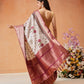Kanjivaram Floral Printed Stunned Motifs Zari Woven Saree With Tassels