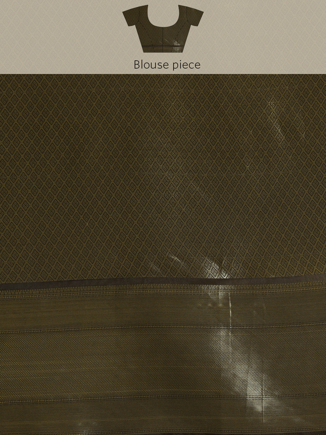 Kanchipuram Pattu Silk Floral Printed Zari Woven Border Saree