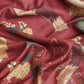 Kanchipuram Pattu Silk Floral Printed Zari Woven Border Saree