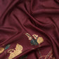 Kanchipuram Pattu Silk Floral Printed Zari Woven Border Saree