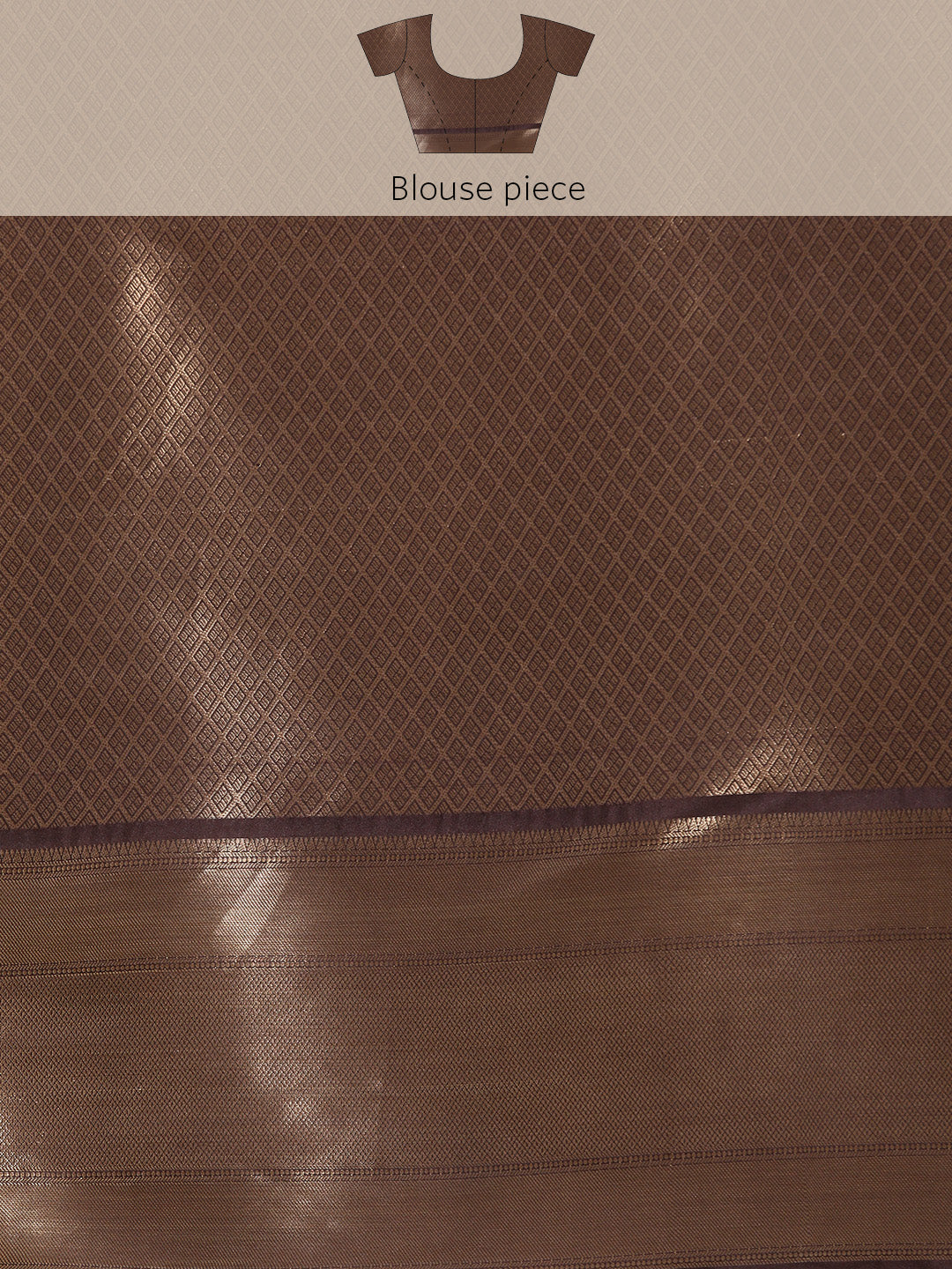 Kanchipuram Pattu Silk Floral Printed Zari Woven Border Saree