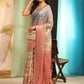 Cotton Blend Floral Printed Zari Woven Saree