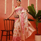Banarasi Kotha Digital Printed Saree With Zari Border
