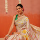 Banarasi Kotha Digital Printed Saree With Zari Border