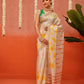 Banarasi Kotha Digital Printed Saree With Zari Border