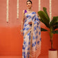Banarasi Kotha Digital Printed Saree With Zari Border