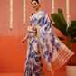 Banarasi Kotha Digital Printed Saree With Zari Border
