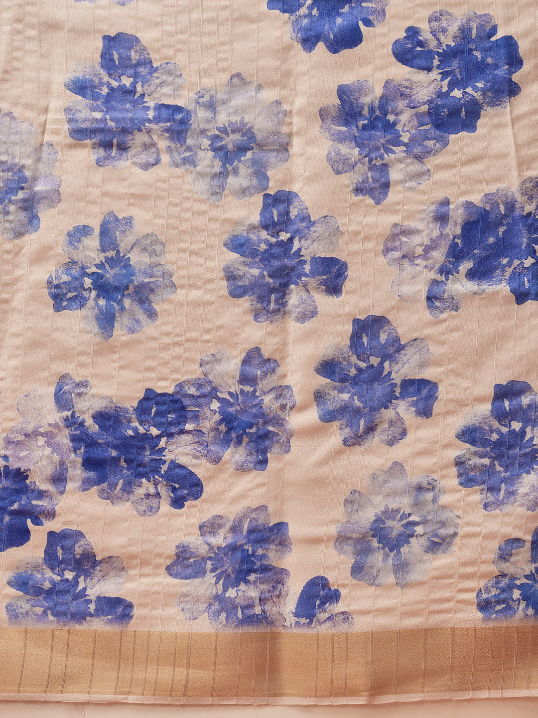 Banarasi Kotha Digital Printed Saree With Zari Border