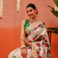 Banarasi Kotha Digital Printed Saree With Zari Border