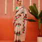 Banarasi Kotha Digital Printed Saree With Zari Border