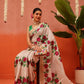 Banarasi Kotha Digital Printed Saree With Zari Border