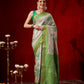 Banarasi Kotha Digital Printed Saree With Zari Border