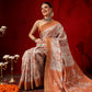 Banarasi Kotha Digital Printed Saree With Zari Border