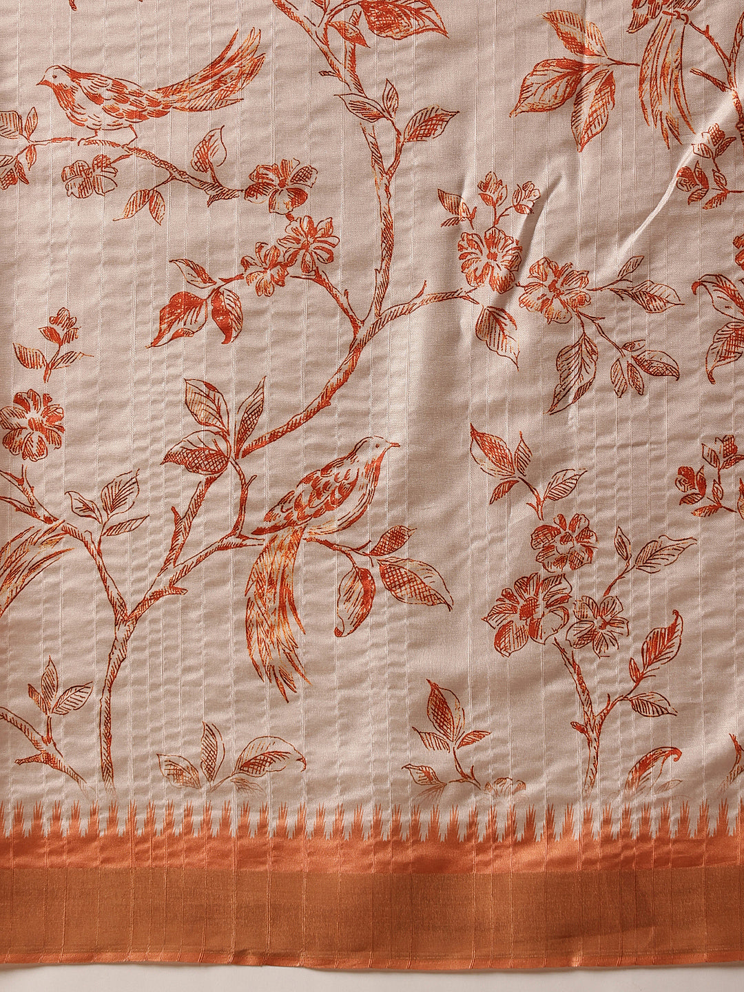 Banarasi Kotha Digital Printed Saree With Zari Border