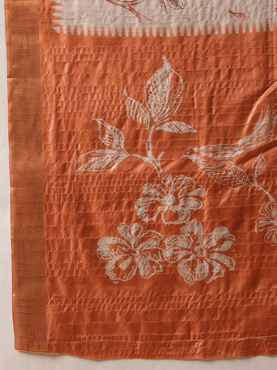 Banarasi Kotha Digital Printed Saree With Zari Border