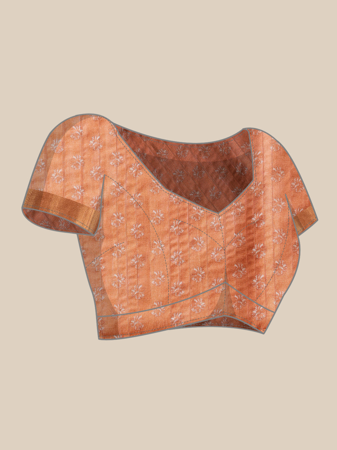 Banarasi Kotha Digital Printed Saree With Zari Border