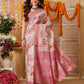 Banarasi Kotha Digital Printed Saree With Zari Border
