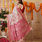 Banarasi Kotha Digital Printed Saree With Zari Border