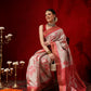Banarasi Kotha Digital Printed Saree With Zari Border