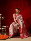 Banarasi Kotha Digital Printed Saree With Zari Border