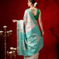 Banarasi Kotha Digital Printed Saree With Zari Border