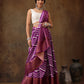 Soft Silk Lahriya Printed Saree with Zari Woven Pallu