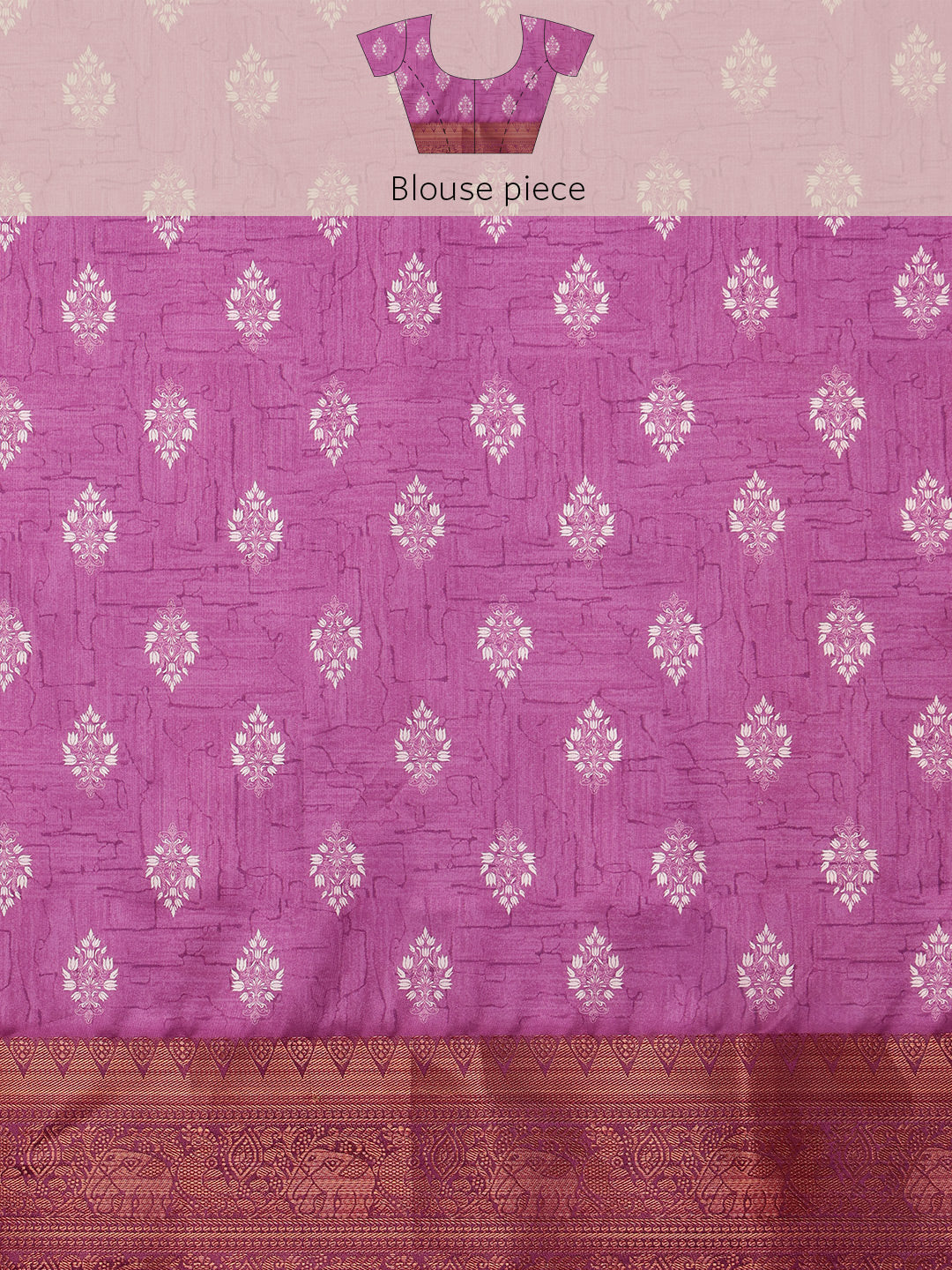 Soft Silk Lahriya Printed Saree with Zari Woven Pallu