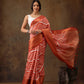 Soft Silk Lahriya Printed Saree with Zari Woven Pallu