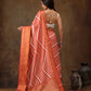 Soft Silk Lahriya Printed Saree with Zari Woven Pallu