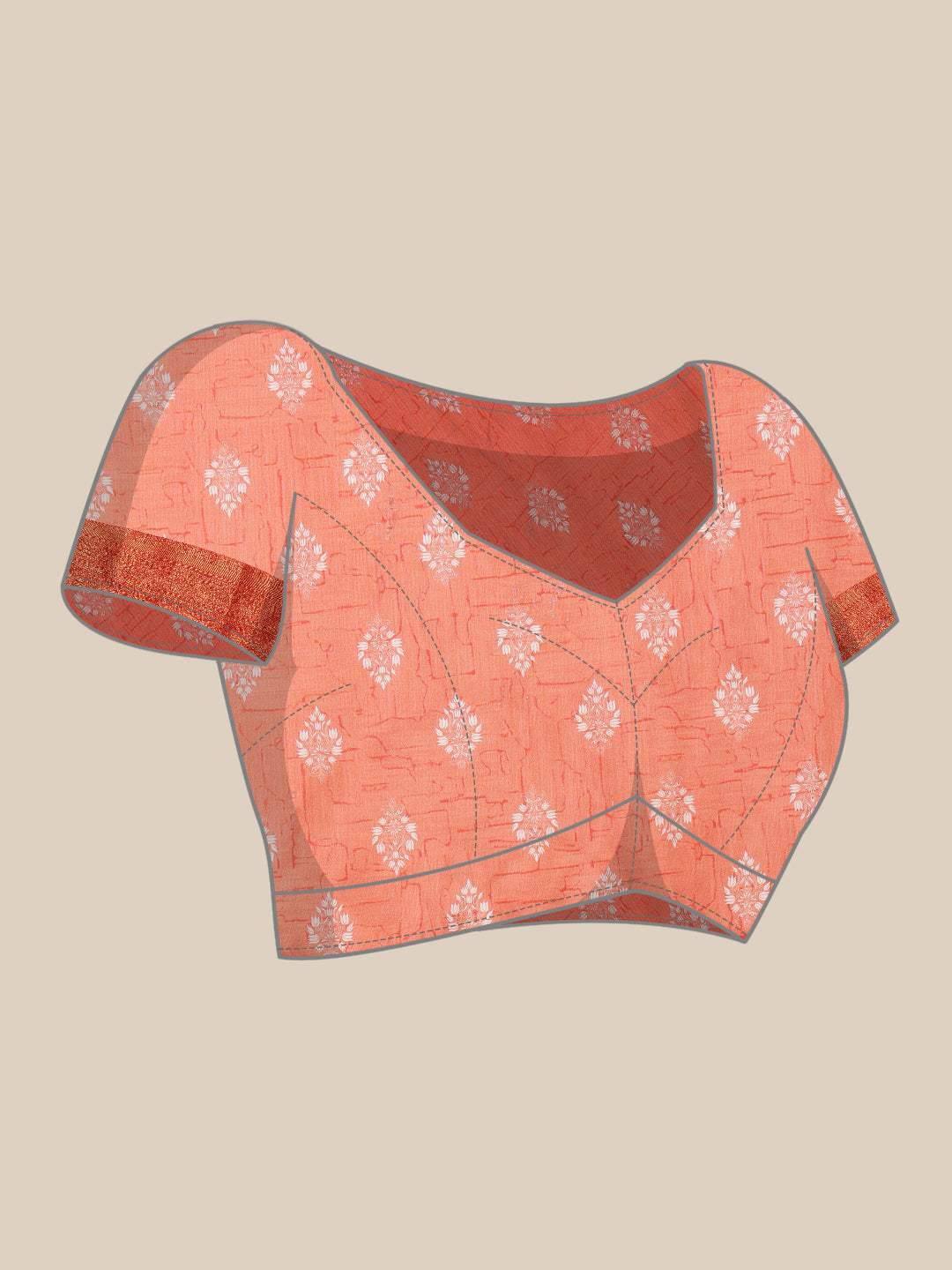 Soft Silk Lahriya Printed Saree with Zari Woven Pallu