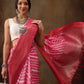 Soft Silk Lahriya Printed Saree with Zari Woven Pallu