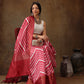 Soft Silk Lahriya Printed Saree with Zari Woven Pallu