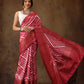 Soft Silk Lahriya Printed Saree with Zari Woven Pallu
