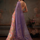 Kota Doria Tissue Silk Printed Saree With Cutwork Border