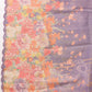 Kota Doria Tissue Silk Printed Saree With Cutwork Border