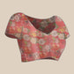 Kota Doria Tissue Silk Printed Saree With Cutwork Border