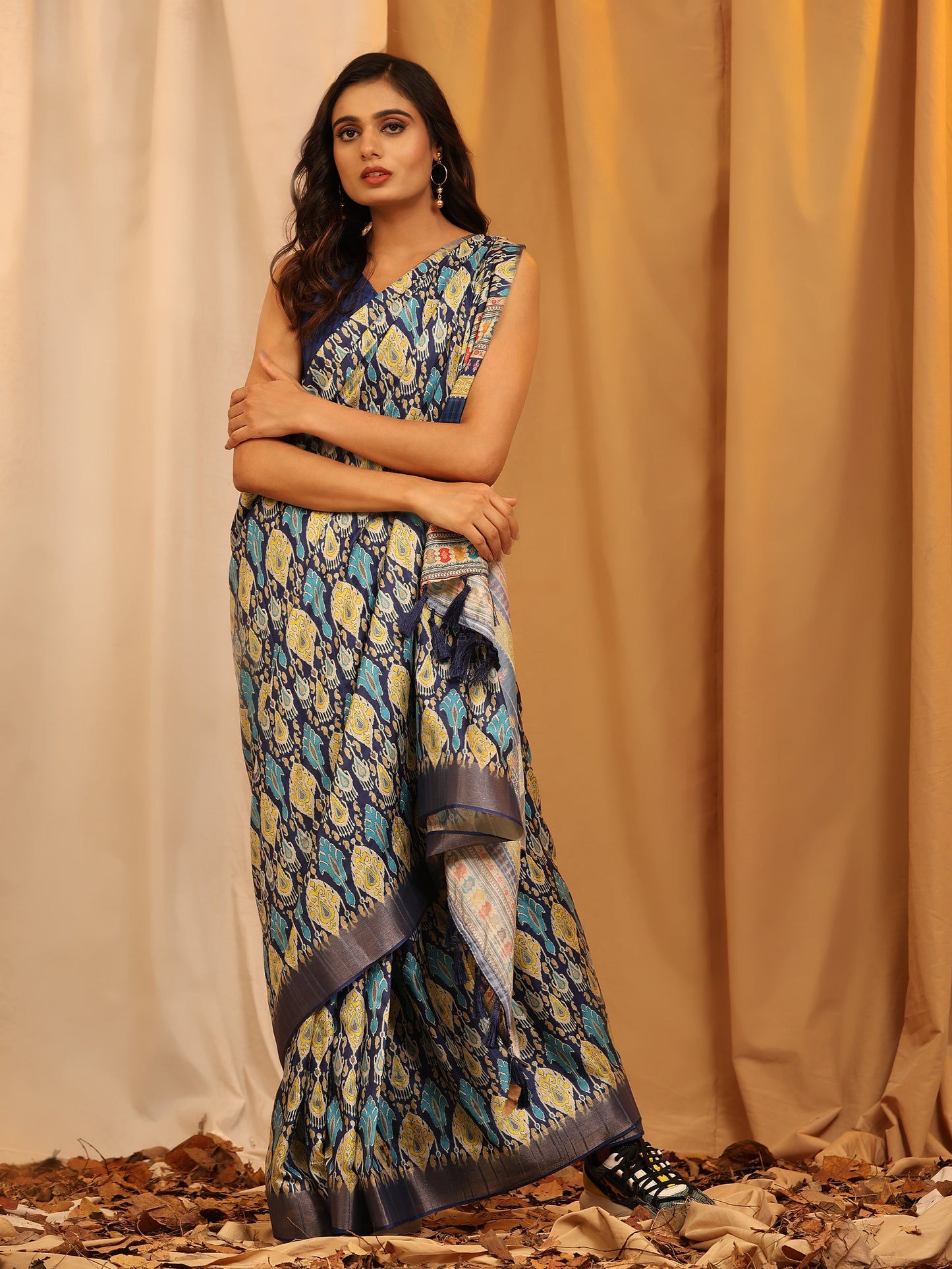 Kanchipuram Pattu Digital Print Silk Saree
