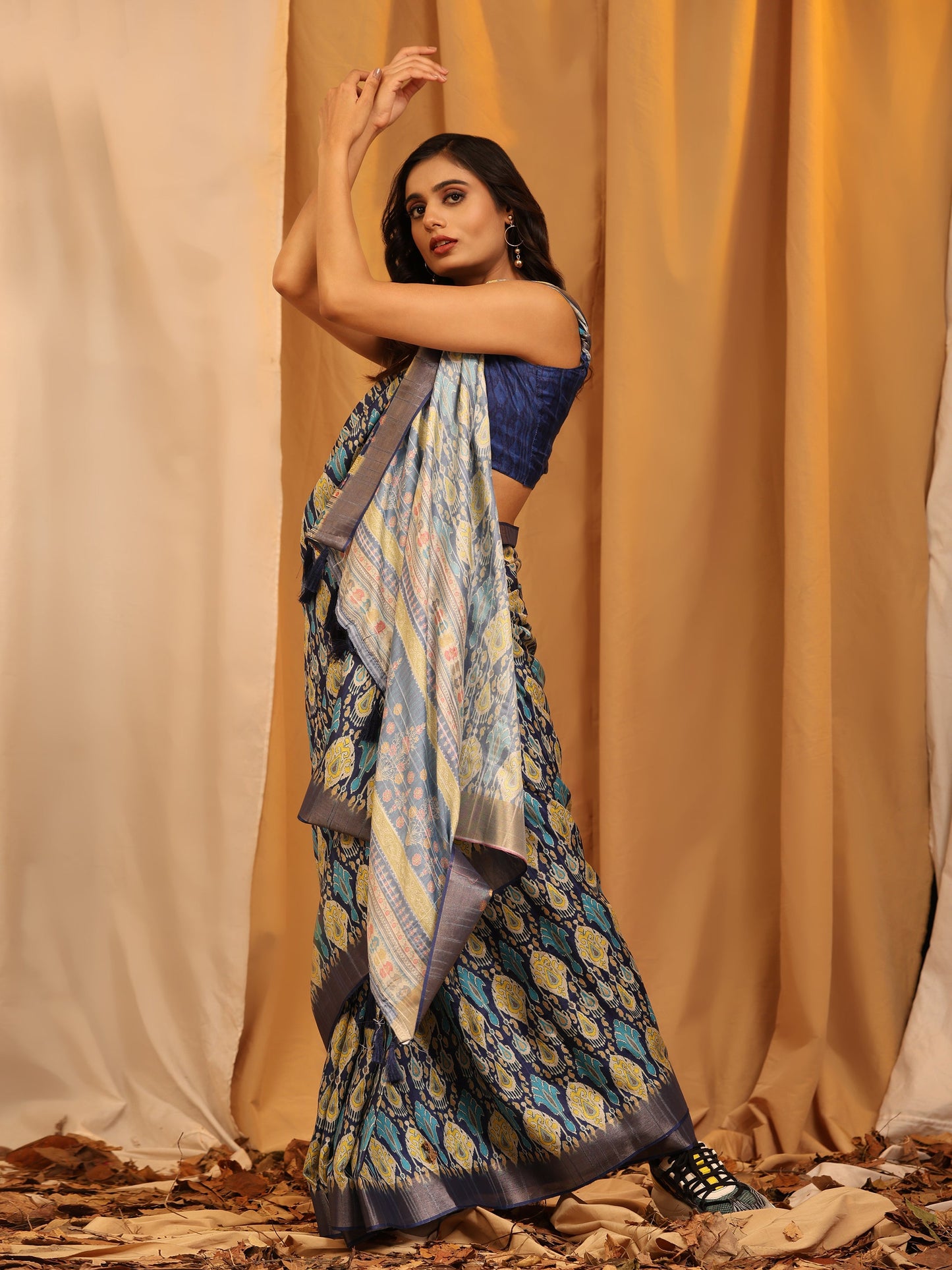 Kanchipuram Pattu Digital Print Silk Saree