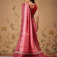 Digital Printed Tusser Silk Saree With Zari Tipki Woven Border & Pallu Blouse