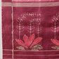 Digital Printed Tusser Silk Saree With Zari Tipki Woven Border & Pallu Blouse