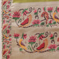 Digital Printed Tusser Silk Saree With Zari Tipki Woven Border & Pallu Blouse