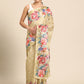 Women's Cotton Blend Floral Print Saree