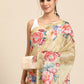 Women's Cotton Blend Floral Print Saree