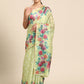 Women's Cotton Blend Floral Print Saree