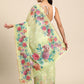 Women's Cotton Blend Floral Print Saree
