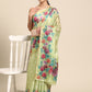 Women's Cotton Blend Floral Print Saree