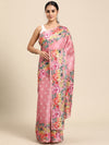 Women's Cotton Blend Floral Print Saree
